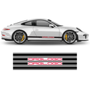 Racing side stripes in two colors, Carrera