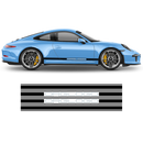 Racing side stripes in two colors, Carrera