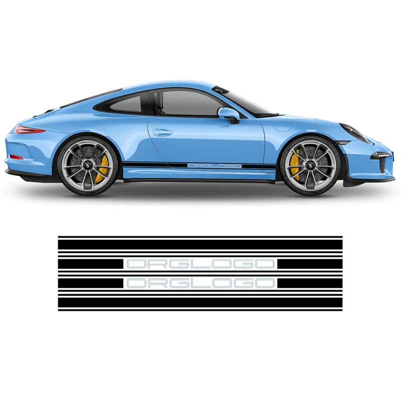 Racing side stripes in two colors, Carrera– autodesign.shop