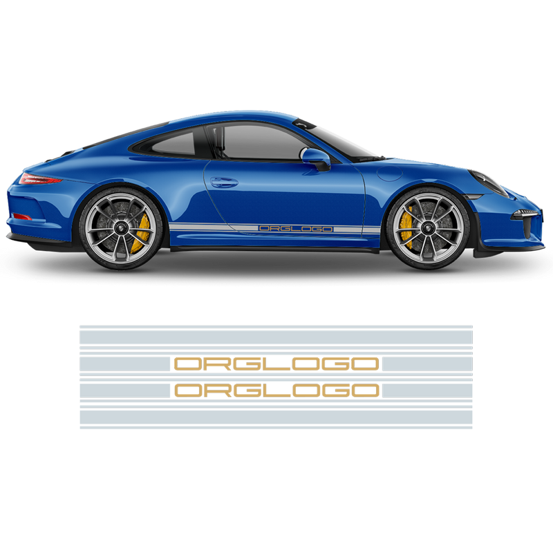 Racing side stripes in two colors, Carrera