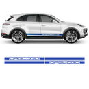 Racing Decals Set in One Color, for Porsche Cayenne / Macan black