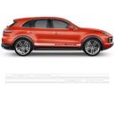 Racing Decals Set in One Color, for Porsche Cayenne / Macan black