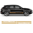 Racing Decals Set in One Color, for Porsche Cayenne / Macan black