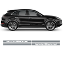Racing Decals Set in One Color, for Porsche Cayenne / Macan black