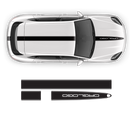 Racing Decals Set in One Color, for Porsche Cayenne / Macan black