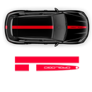 Racing Decals Set in One Color, for Porsche Cayenne / Macan black