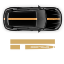 Racing Decals Set in One Color, for Porsche Cayenne / Macan black