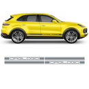 Racing Decals Set in One Color, for Porsche Cayenne / Macan black