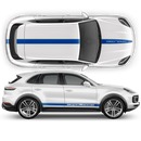 Racing Decals Set in One Color, for Porsche Cayenne / Macan black