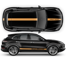 Racing Decals Set in One Color, for Porsche Cayenne / Macan black