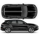 Racing Decals Set in One Color, for Porsche Cayenne / Macan black