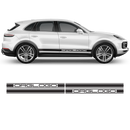 Racing Decals Set in One Color, for Porsche Cayenne / Macan black