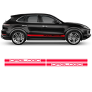 Racing Decals Set in One Color, for Porsche Cayenne / Macan black