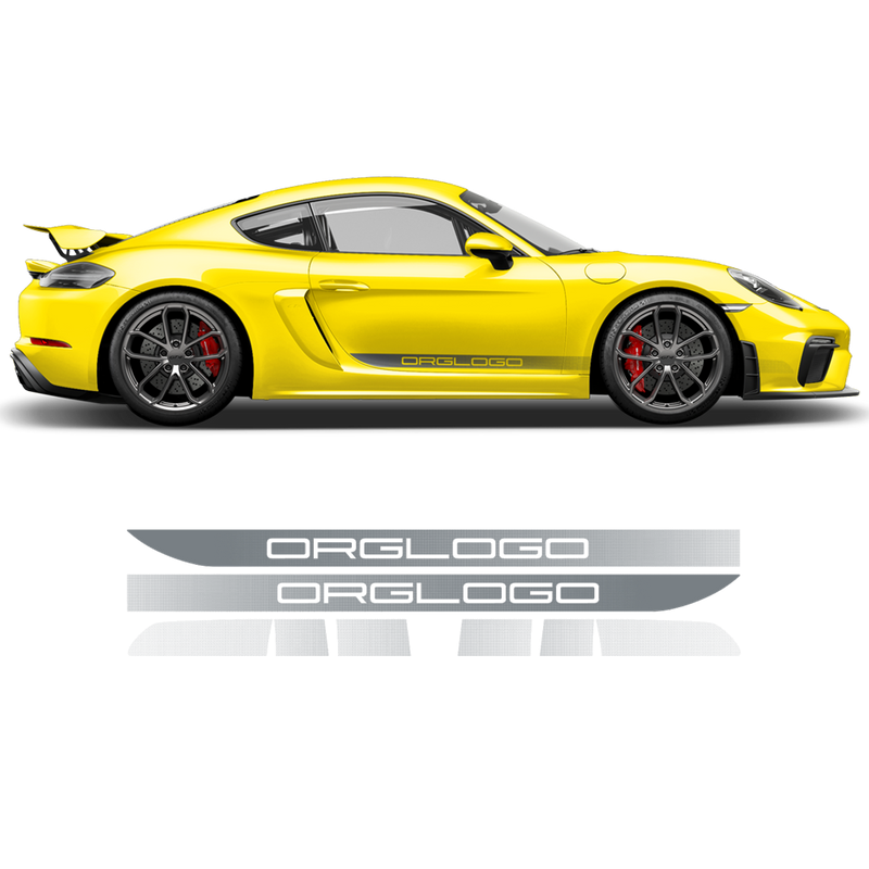 FADED Racing Stripes set, Cayman / Boxster 2005 - 2019  black