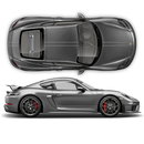 Martini Thin Racing stripes set, Cayman / Boxster Martini Grayscale