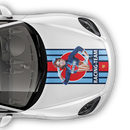 Martini Pin Up Girl Racing stripes set, Cayman / Boxster Martini Regular