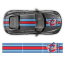 Martini Pin Up Girl Racing stripes set, Cayman / Boxster Martini Regular