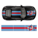 Martini Pin Up Girl Racing stripes set, Cayman / Boxster Martini Regular