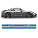 Martini Pin Up Girl Racing stripes set, Cayman / Boxster Martini Regular