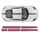 Martini Thin Racing stripes set, Cayman / Boxster Martini Regular