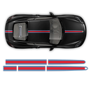 Martini Thin Racing stripes set, Cayman / Boxster Martini Regular