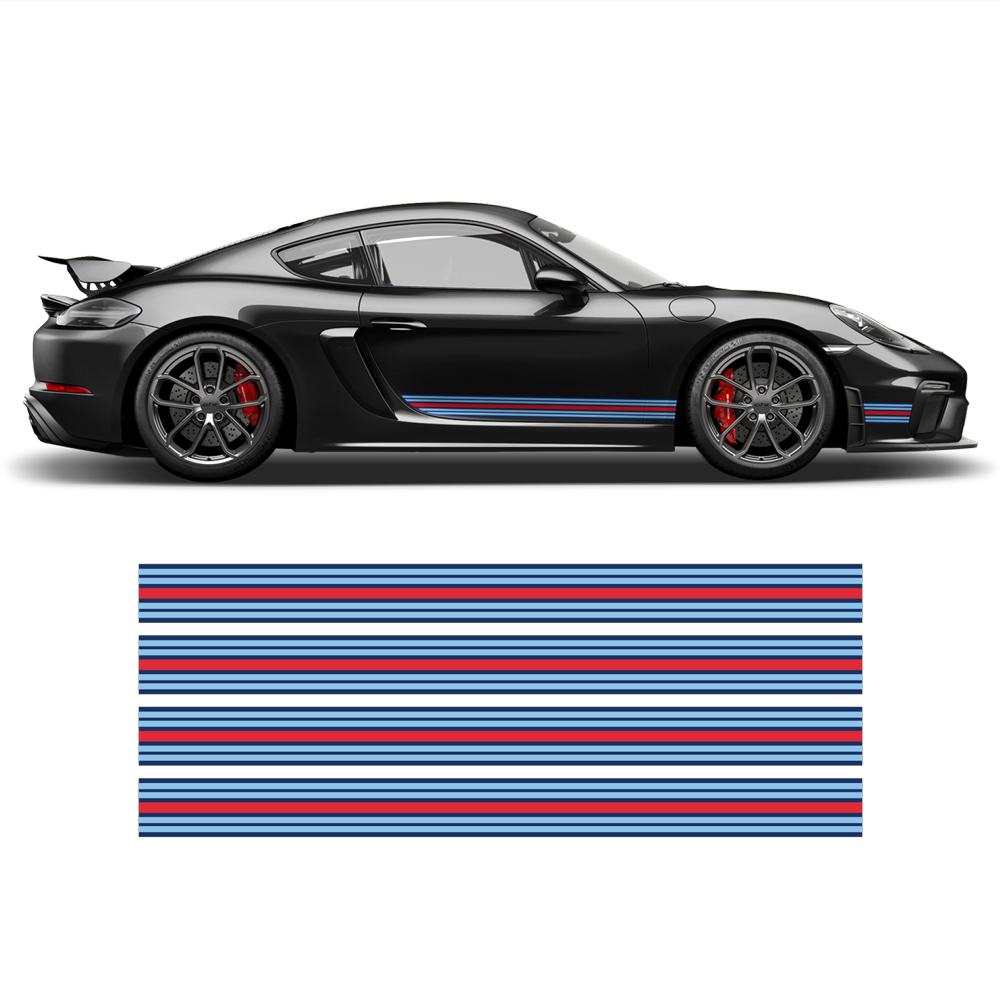 Martini Thin Racing stripes set, Cayman / Boxster– autodesign.shop
