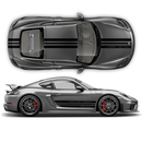 Porsche Design Edition 1 Racing stripes set, Cayman / Boxster 2005 - 2020 black