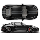 Porsche Design Edition 1 Racing stripes set, Cayman / Boxster 2005 - 2020 black