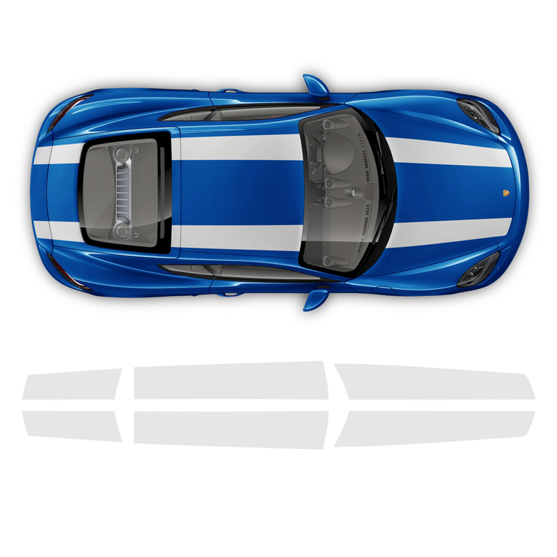 R Stripes Over The Top, Cayman / Boxster 2005 - 2020 Decals for Sale - autodesign.shop