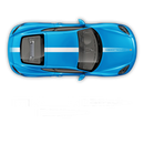 FADED Racing Stripes set, Cayman / Boxster 2005 - 2024