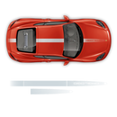 FADED Racing Stripes set, Cayman / Boxster 2005 - 2024