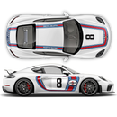 RETRO STYLE MARTINI RACING STRIPES SET, for CAYMAN 2005 - 2024