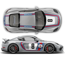 RETRO STYLE MARTINI RACING STRIPES SET, for CAYMAN 2005 - 2024