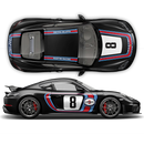 RETRO STYLE MARTINI RACING STRIPES SET, for CAYMAN 2005 - 2024