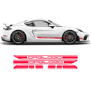 Contoured Racing Decals set in one color, Cayman / Boxster 2005 - 2024