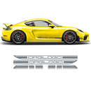 Contoured Racing Decals set in one color, Cayman / Boxster 2005 - 2024