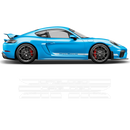 Contoured Racing Decals set in one color, Cayman / Boxster 2005 - 2024