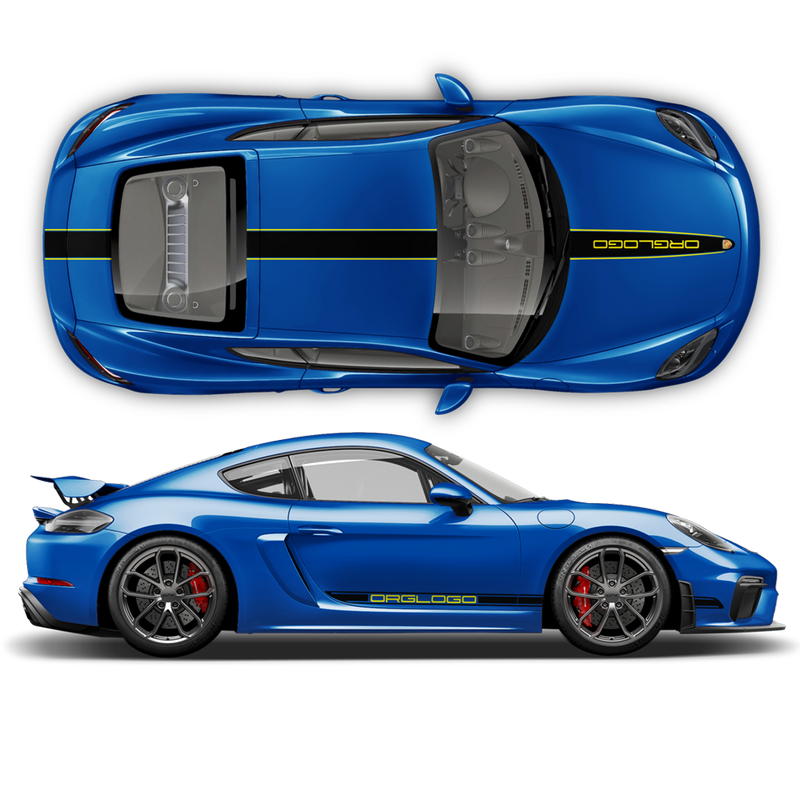 Racing Decals set in two colors, Cayman / Boxster 2005 - 2020