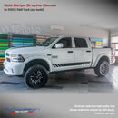 Side stripes graphic, Dodge RAM black