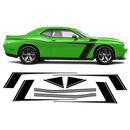 Accent Side Stripes Graphic, Dodge Challenger 2011 - 2020 black