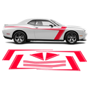 Accent Side Stripes Graphic, Dodge Challenger 2011 - 2020 black