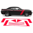 Accent Side Stripes Graphic, Dodge Challenger 2011 - 2020 black