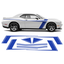 Accent Side Stripes Graphic, Dodge Challenger 2011 - 2020 black