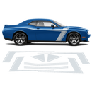 Accent Side Stripes Graphic, Dodge Challenger 2011 - 2020 black