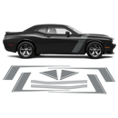 Accent Side Stripes Graphic, Dodge Challenger 2011 - 2020 black