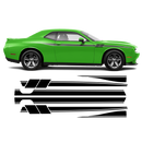 Fury Side Racing Stripes, DODGE Challenger 2011 - 2020 black