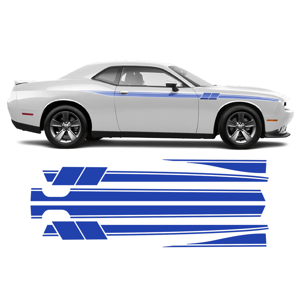 Dodge Racing Side Dodge Challenger Racing Stripes