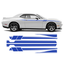 Fury Side Racing Stripes, DODGE Challenger 2011 - 2020 black
