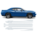Fury Side Racing Stripes, DODGE Challenger 2011 - 2020 black