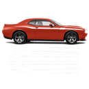 Fury Side Racing Stripes, DODGE Challenger 2011 - 2020 black